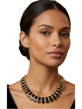 vintage collar necklace from the Anne Klein "Byzantine Jewels of India" collecti